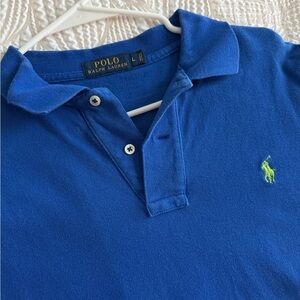 Ralph Lauren Royal Blue Polo with Green Logo